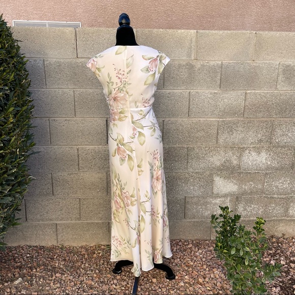 Vintage Kathy Roberts Floral Formal Dress - Picture 10 of 16